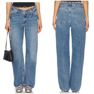 Lovers and Friends V Front Curve Jeans in Kiss Indigo Size 25